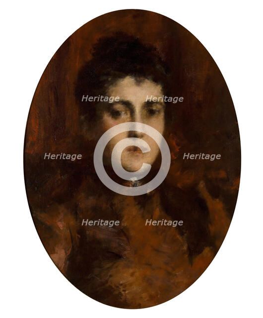 Portrait of Countess Sofia Nikolayevna Golitsyna (1851-1925), née Delyanova. Creator: Trubetskoy (Troubetzkoy), Prince Pavel Petrovich (1866-1938).