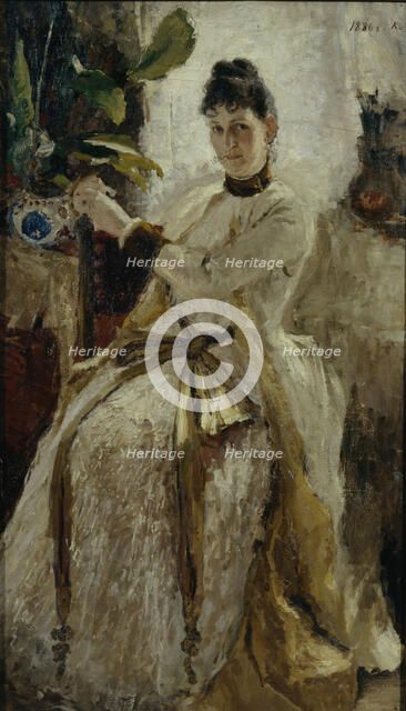 Portrait of Countess Sophia Nikolayevna Golitsyna, 1886. Artist: Korovin, Konstantin Alexeyevich (1861-1939)