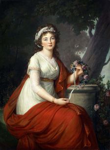 Portrait of Countess Tatyana Vasilyevna Yusupova, née von Engelhardt (1769-1841), 1797. Creator: Vigée Le Brun, Louise Élisabeth (1755-1842)