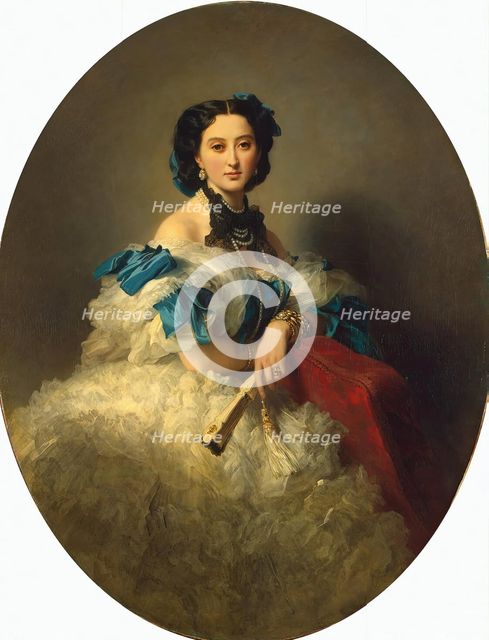 Portrait of Countess Varvara Musina-Pushkina, 1850. Creator: Franz Xaver Winterhalter.