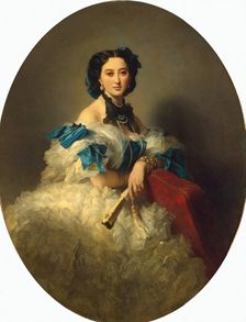Portrait of Countess Varvara Musina-Pushkina, 1850. Creator: Franz Xaver Winterhalter