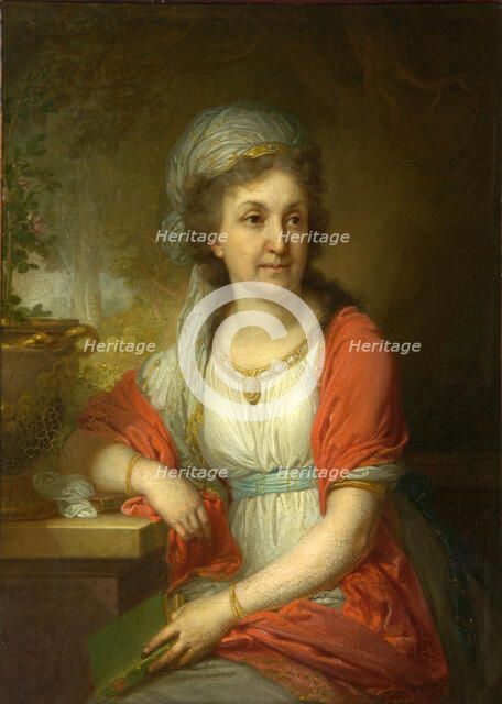 Portrait of Countess Yekaterina Alexeyevna Musina-Pushkina, 1797. Artist: Borovikovsky, Vladimir Lukich (1757-1825)
