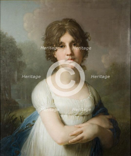 Portrait of Countess Yekaterina Gavriilovna Gagarina (1783-1861), 1801. Artist: Borovikovsky, Vladimir Lukich (1757-1825)