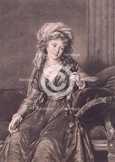 Portrait of Countess Yekaterina Skavronskaya, née von Engelhardt (1761-1829), 1791. Artist: Morghen, Guglielmo (1758-1833)