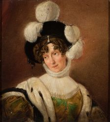 Portrait of Countess Zofia Potocka (1790-1879), née Branicka. Creator: Molteni, Giuseppe (1800-1867)