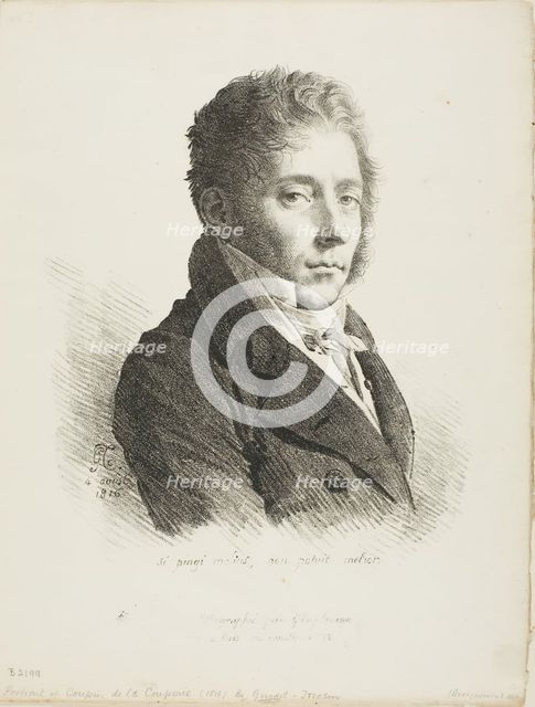 Portrait of Coupin de la Couperie, 1816. Creator: Girodet de Roucy-Trioson.