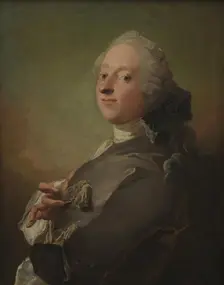 Portrait of court apothecary Johann Gottfried Becker, 1726-1793. Creator: Carl Gustaf Pilo