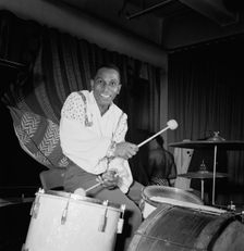 Portrait of Cozy Cole, New York, N.Y.(?), ca. Sept. 1946. Creator: William Paul Gottlieb