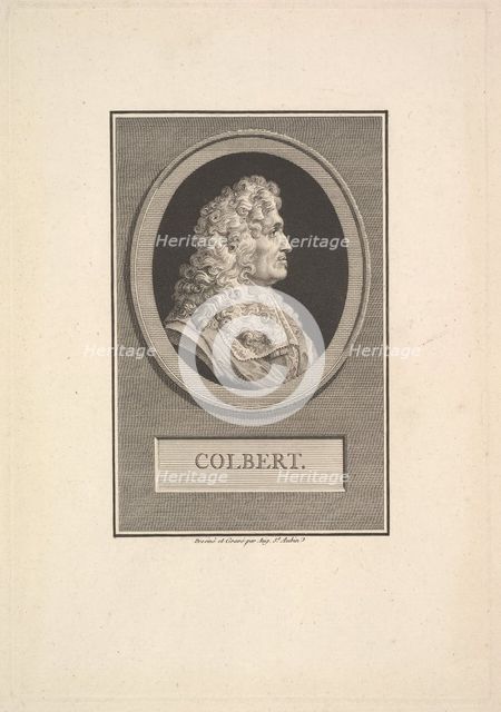 Portrait of Colbert, 1800. Creator: Augustin de Saint-Aubin.