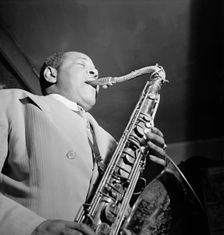 Portrait of Coleman Hawkins, Spotlite (Club), New York, N.Y., ca. Sept. 1946. Creator: William Paul Gottlieb