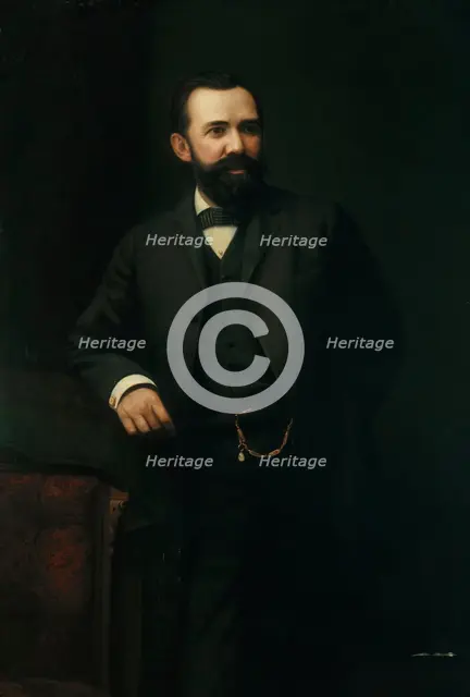 Portrait of Colonel Guilford Wiley Wells, c1886. Creator: Albert Jenks.