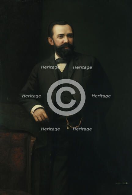 Portrait of Colonel Guilford Wiley Wells, c1886. Creator: Albert Jenks.