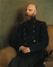 Portrait of Colonel R. Schulman. Creator: Eero Jarnefelt