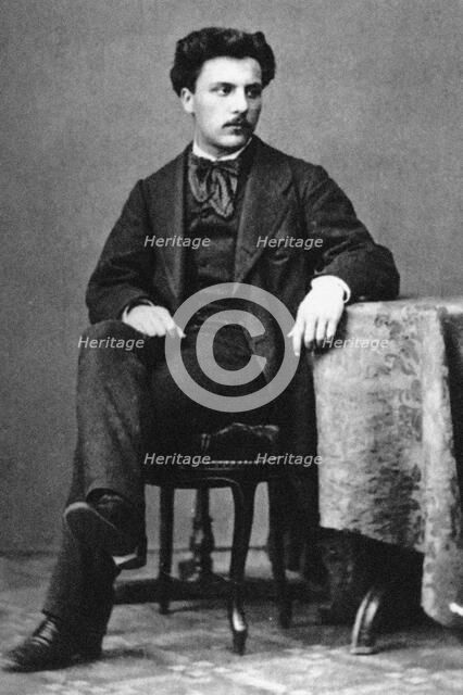 Portrait of composer Gabriel Fauré (1845-1924), c.1867. Creator: Unknown photographer.