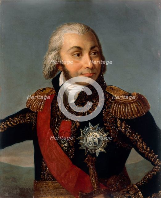 Portrait of Comte Jean-Baptiste Jourdan (1762-1833), Marshal of the Empire, 1834. Creator: Vien, Joseph-Marie, the Younger (1762-1848).