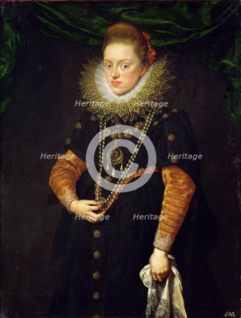 Portrait of Constance of Austria (1588–1631), queen of Poland, ca 1603. Artist: Pourbus, Frans, the Younger (1569-1622)