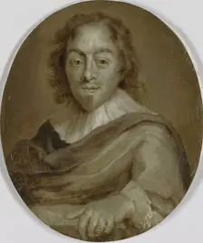 Portrait of Constantijn Huygens, Poet, Secretary to Prince Frederick Henry and Prince William II and Creator: Jan Maurits Quinkhard