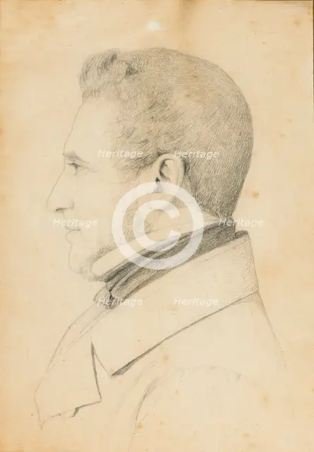 Portrait of Consul Alfred Hage, 1830s. Creator: Arnette Hage.