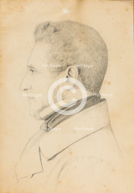 Portrait of Consul Alfred Hage, 1830s. Creator: Arnette Hage.