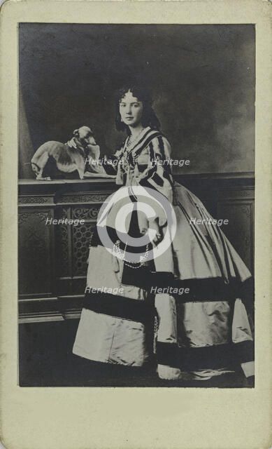 Portrait of Cora Pearl (1836-1886), ca 1865. Creator: Anonymous.