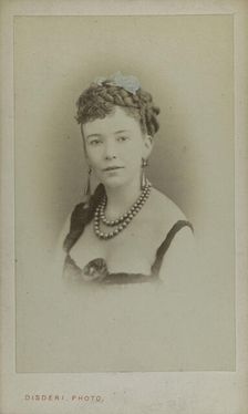Portrait of Cora Pearl (1836-1886), ca 1865. Creator: Disdéri, André Adolphe-Eugène (1819-1889)