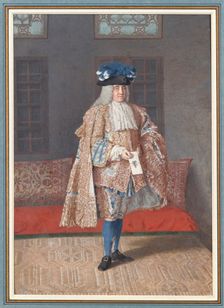 Portrait of Corfitz Ulfeldt in an Ottoman Interior, 1740-1741