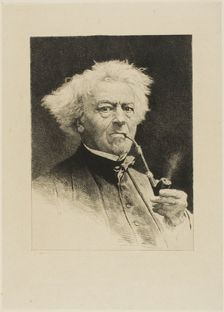 Portrait of Corot, n.d. Creator: Etienne-Gabriel Bocourt