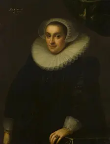 Portrait of Cornelia Bot, wife of Gottfried Houtappel, 1597. Creator: Gortzius Geldorp