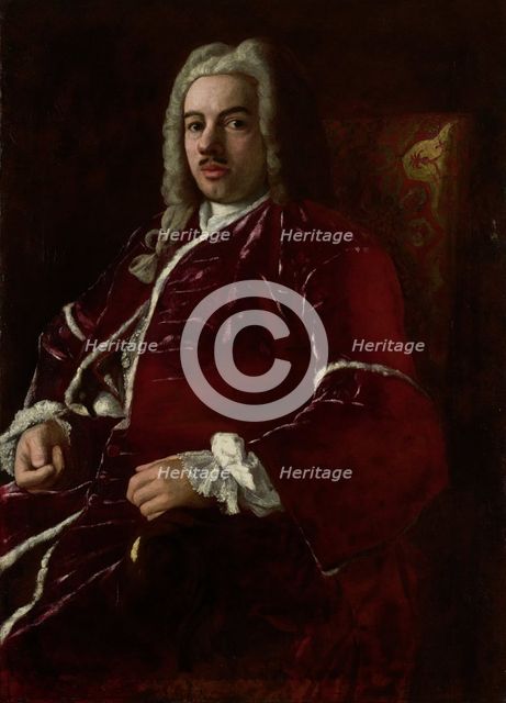 Portrait of Cornelis Calkoen (1696-1764). Ambassador to the Ottoman Empire in Constantinople (Istanb Creator: Jean Baptiste Vanmour.
