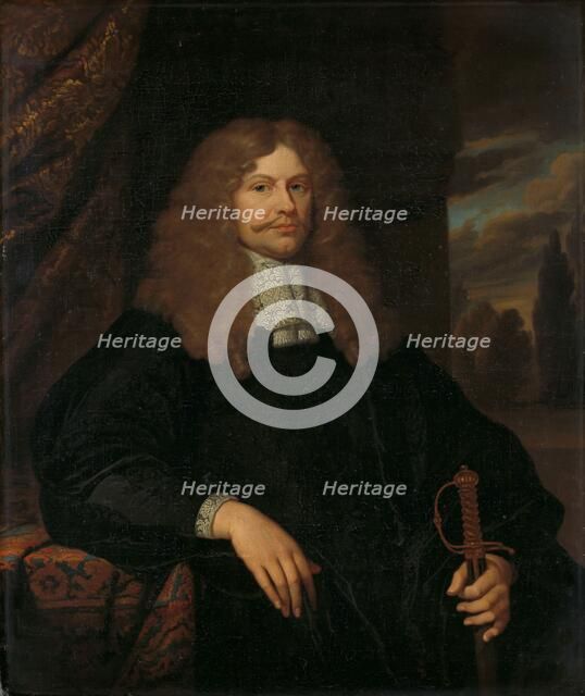 Portrait of Cornelis Backer (1633-81), councillor, alderman, and colonel of the..., 1660-1684. Creator: Gaspar Netscher.