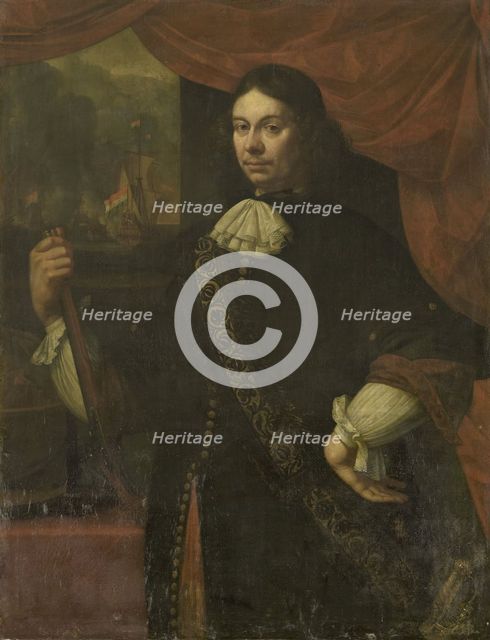 Portrait of Cornelis Jacobsz de Boer, Captain in the Navy, 1674. Creator: Jan van Neck.