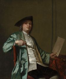 Portrait of Cornelis Ploos van Amstel (1726-1798), c1750s. Creator: George van der Myn