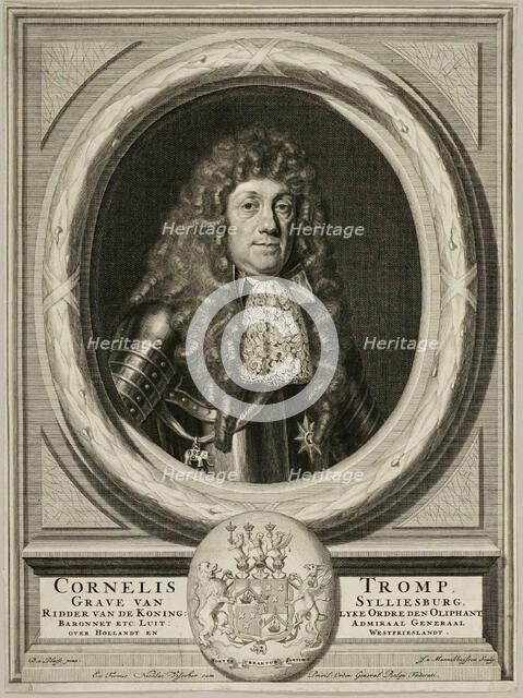 Portrait of Cornelis Tromp, n.d. Creator: Jan van Munnickhuysen.