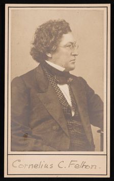 Portrait of Cornelius Conway Felton (1807-1862), Before 1862. Creator: Unknown