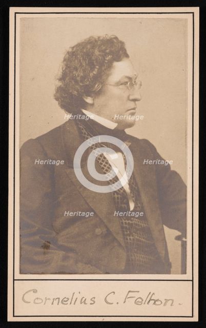 Portrait of Cornelius Conway Felton (1807-1862), Before 1862. Creator: Unknown.