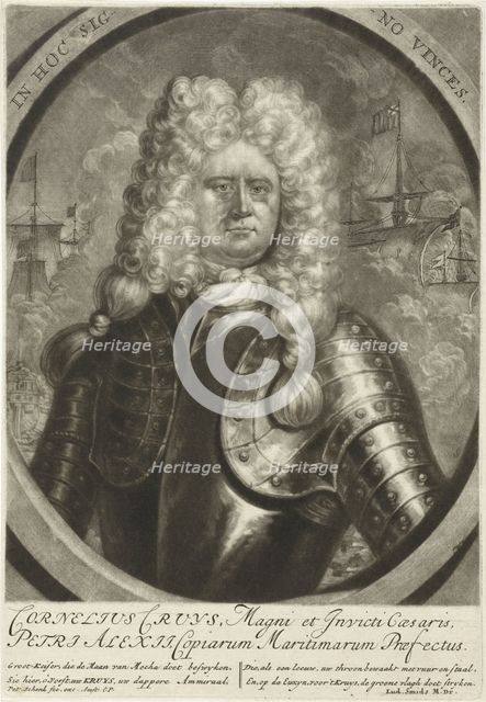 Portrait of Cornelius Cruys (1655-1727), Vice Admiral of the Imperial Russian Navy, c. 1713.