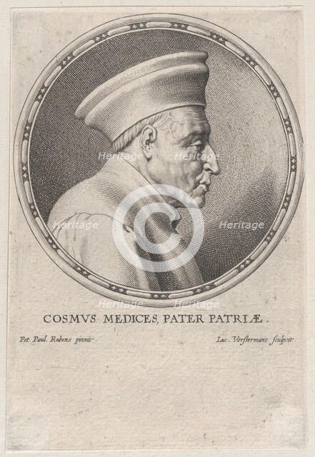 Portrait of Cosimo I de' Medici, 1610-50. Creator: Lucas Vorsterman.