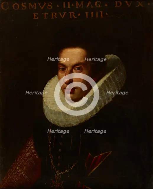 Portrait of Cosimo II de' Medici (1590-1621), Grand Duke of Tuscany, 17th century. Creator: Unknown.