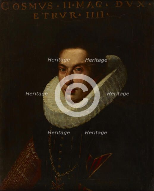 Portrait of Cosimo II de' Medici (1590-1621), Grand Duke of Tuscany, 17th century. Creator: Unknown.