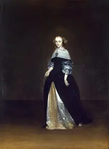 Portrait of Catarina van Leunink, 1663. Creator: Gerard Terborch II