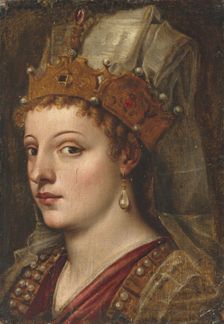 Portrait of Caterina Cornaro (1454-1510). Creator: Titian, (School)