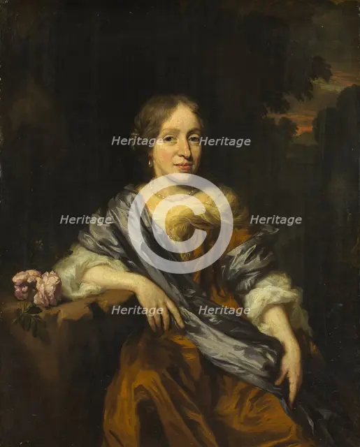 Portrait of Catharina Pottey, Sister of Willem and Sara Pottey, 1661-1693. Creator: Nicolaes Maes.