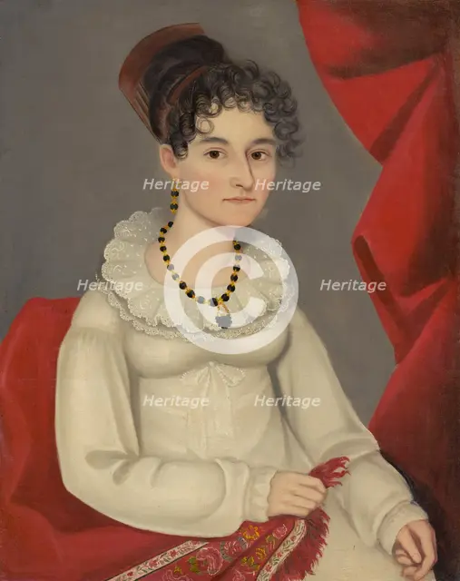 Portrait Of Catharine Couenhoven Clark, c1819-20. Creator: Ammi Phillips.