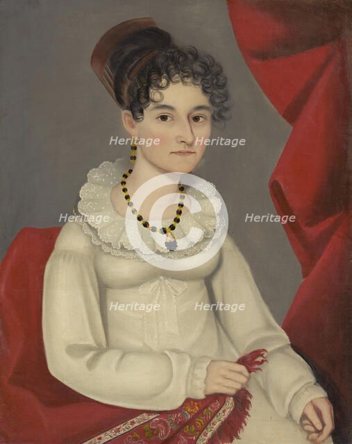 Portrait Of Catharine Couenhoven Clark, c1819-20. Creator: Ammi Phillips.