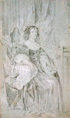 Portrait of Catherine of Braganza (1638-1705), 1670s. Creator: Lely, Sir Peter (1618-1680)