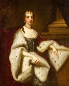 Portrait of Catherine of Braganza (1638-1705), Queen consort of England, 3rd quarter of 17th century Creator: Lely, Sir Peter (1618-1680)