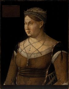 Portrait of Catherine Cornaro (1454-1510), Queen of Cyprus, c1500. Creator: Bellini, Gentile (ca. 1429-1507)