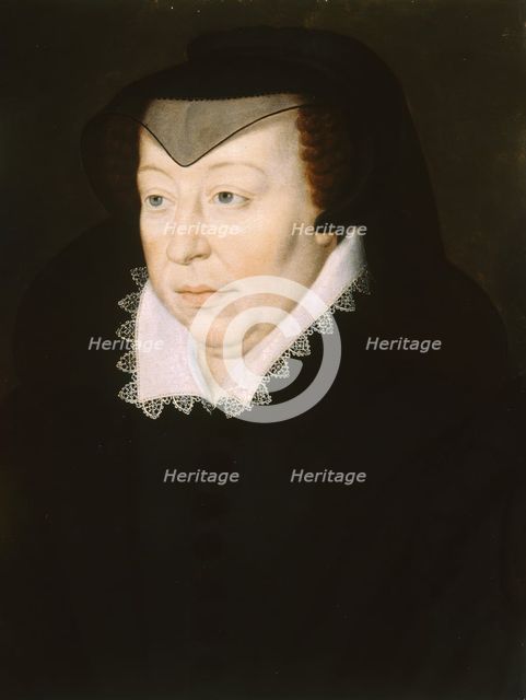 Portrait of Catherine de' Medici, c1580. Creator: Unknown.