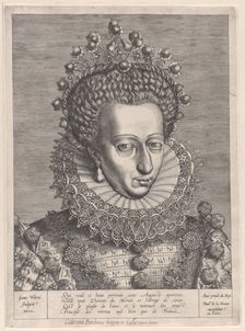 Portrait of Catherine de Bourbon, 1600. Creator: Jan Wierix