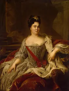Portrait of Catherine I of Russia, 1717. Creator: Jean-Marc Nattier